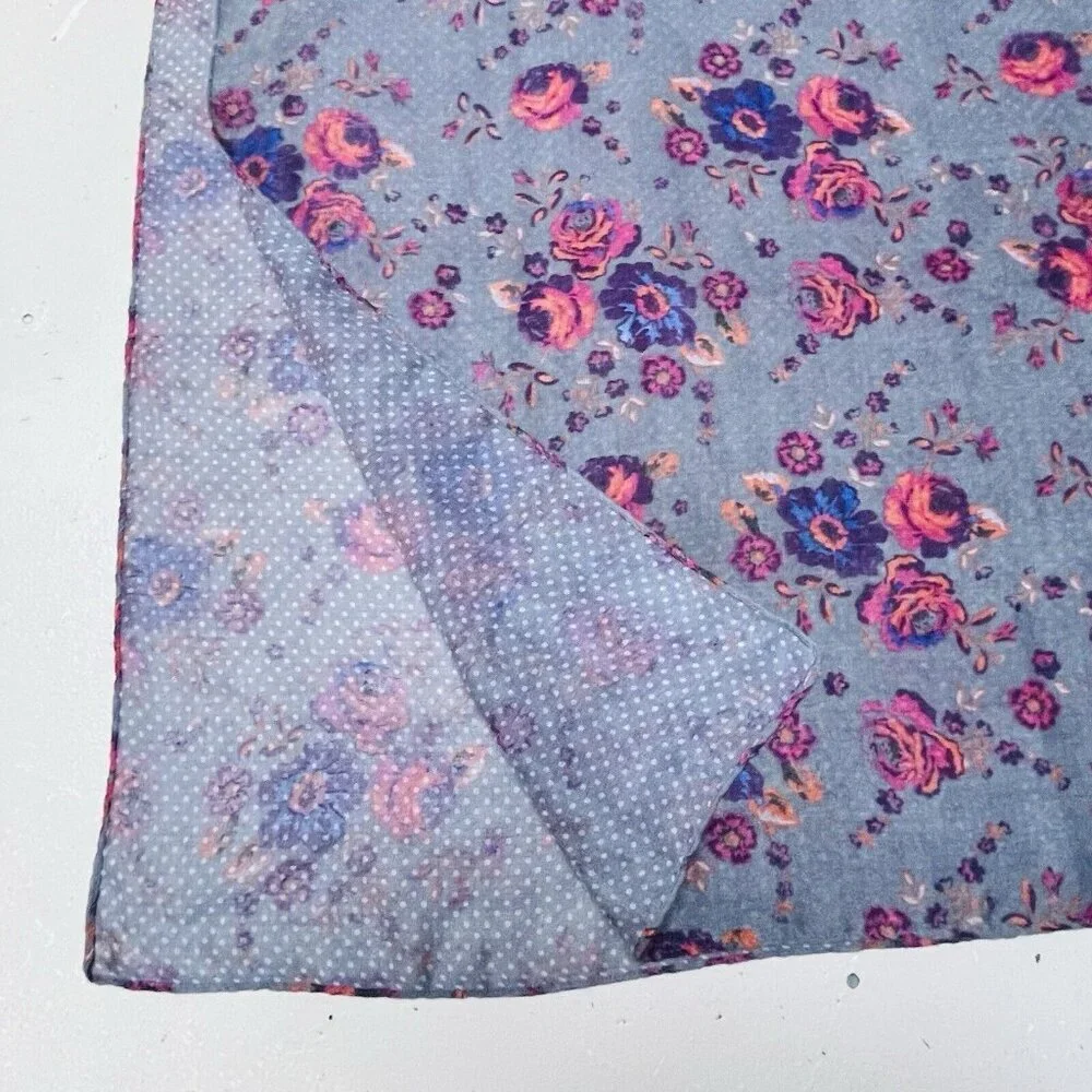 Pink‎ Scarf Floral Flower Power Rectangle 26 X 67.5 Inches Accessory Multicolor